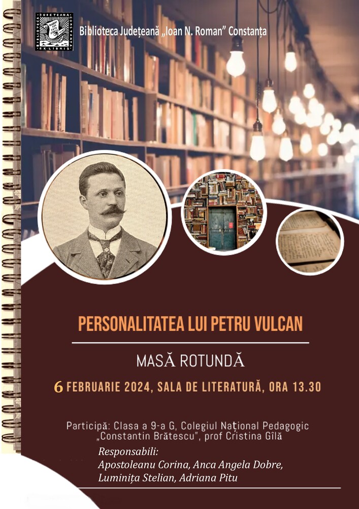 Masă rotundă cu tema „Personalitatea lui Petru Vulcan” - 06.02.2024